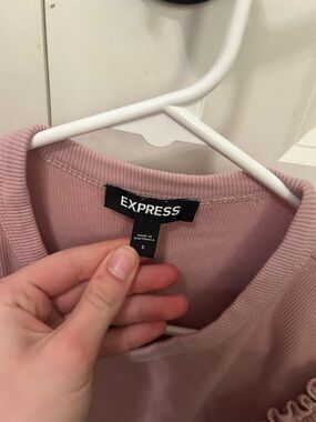 Express Women's Blush Crewneck Sweater